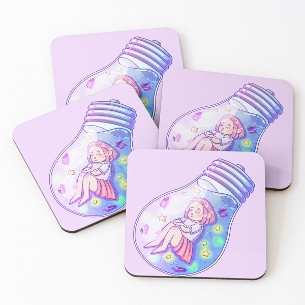 Item preview, Lightbulb girl (lilac background) designed and sold by ibyrd-7.