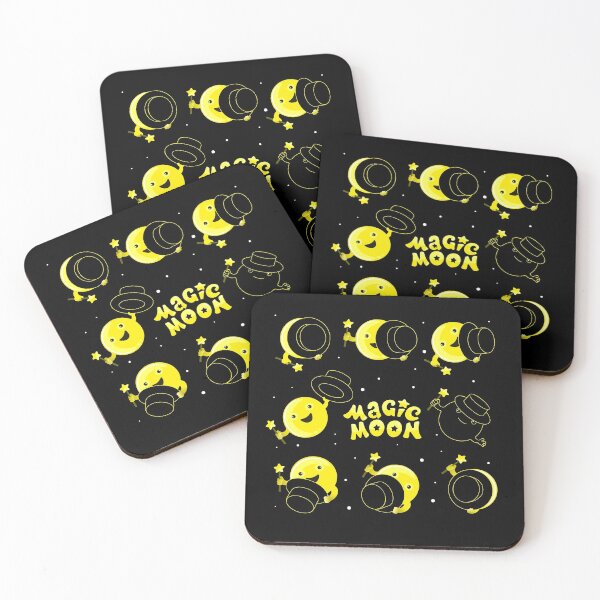 Item preview, kawaii moon and magic show  designed and sold by Nina Vetrova.
