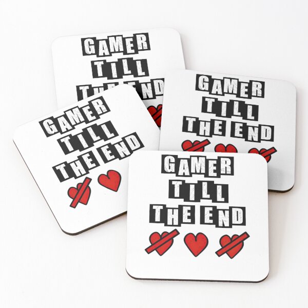 Item preview, Gamer Till The End - Hearts - White designed and sold by BusyMonkeys.