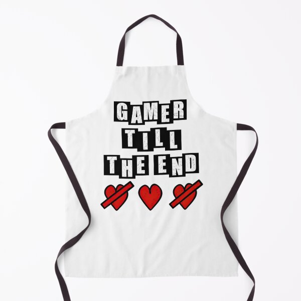 Item preview, Gamer Till The End - Hearts - White designed and sold by BusyMonkeys.