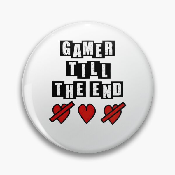 Item preview, Gamer Till The End - Hearts - White designed and sold by BusyMonkeys.