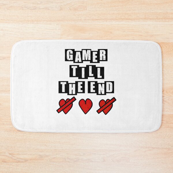 Item preview, Gamer Till The End - Hearts - White designed and sold by BusyMonkeys.