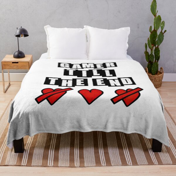 Item preview, Gamer Till The End - Hearts - White designed and sold by BusyMonkeys.