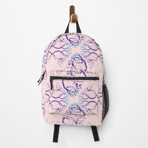 Item preview, hand-drawn skulls in a dark abstract pattern designed and sold by Half Mess.