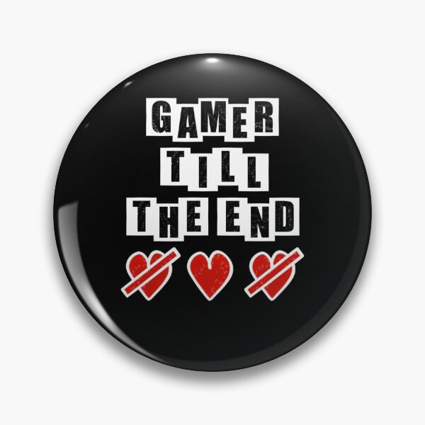 Item preview, Gamer Till The End - Hearts - Black designed and sold by BusyMonkeys.