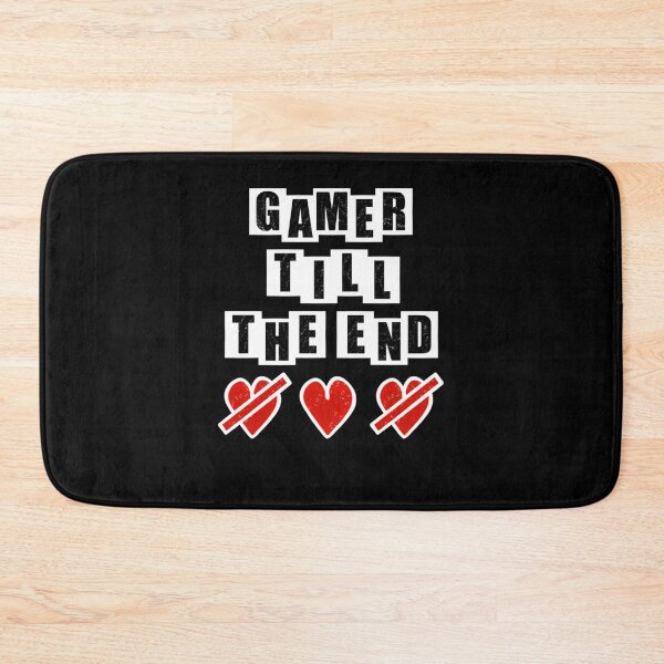 Item preview, Gamer Till The End - Hearts - Black designed and sold by BusyMonkeys.