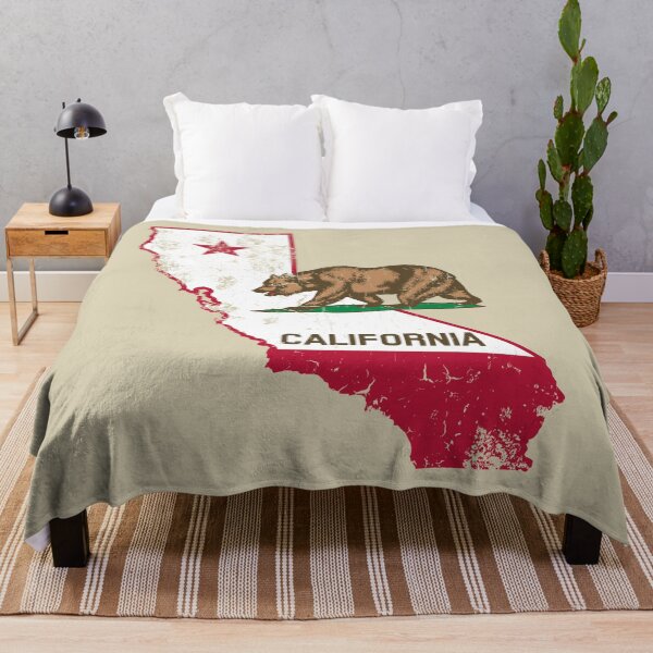 Item preview, California State Outline and Bear Flag Republic Distressed Vintage Look designed and sold by the-other-joe.