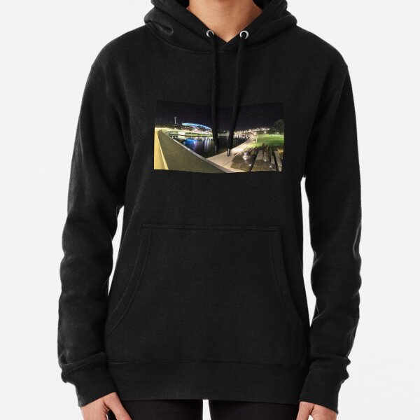 River Torrens, Riverbank Footbridge & Adelaide Oval Pullover Hoodie