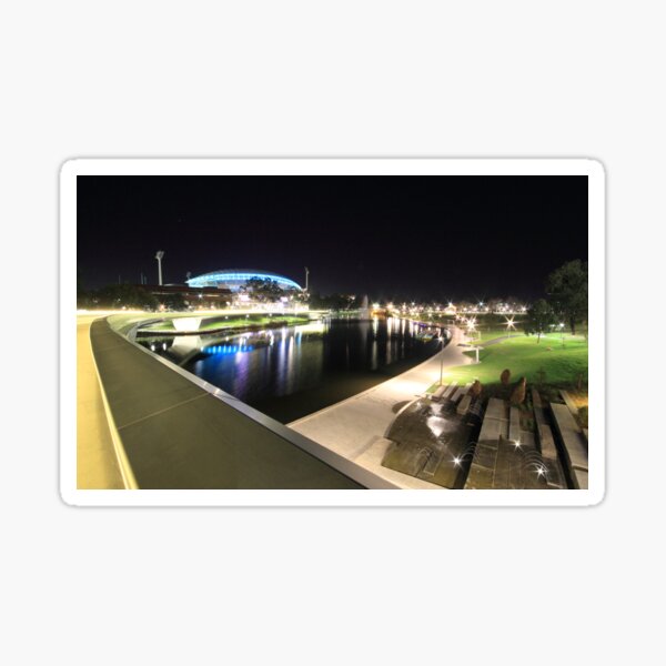 River Torrens, Riverbank Footbridge & Adelaide Oval Sticker