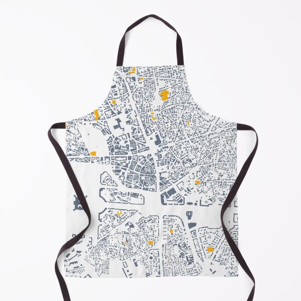 Item preview, Bucharest, map in black and orange designed and sold by jean-nicolas.