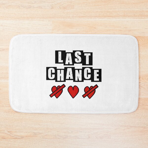 Item preview, Last Chance with hearts - White designed and sold by BusyMonkeys.