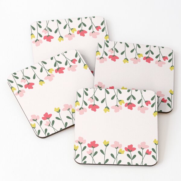 Item preview, Blooming flowers on light pink background designed and sold by printhappy.