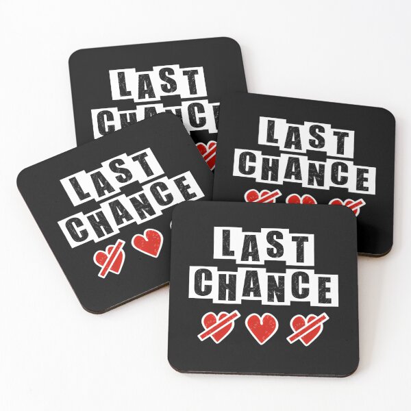 Item preview, Last Chance with hearts - Black designed and sold by BusyMonkeys.