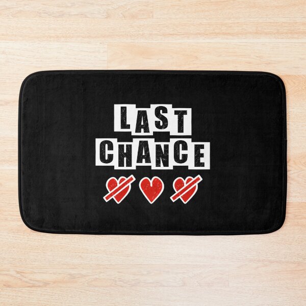 Item preview, Last Chance with hearts - Black designed and sold by BusyMonkeys.