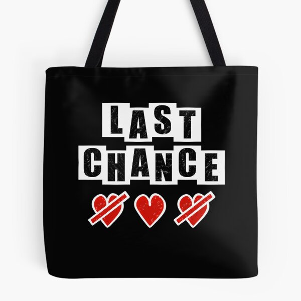 Item preview, Last Chance with hearts - Black designed and sold by BusyMonkeys.