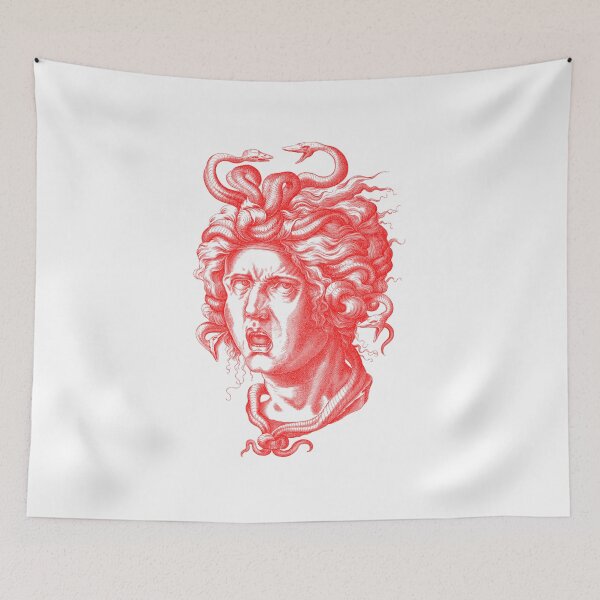 Artikelvorschau, Strichzeichnungen Medusa Gorgon entworfen und verkauft von thersant.