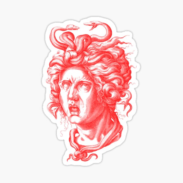  Vinyl Sticker Greek Mythology Woman Medusa Gorgon Mural Decal  Wall Art Decor EH1593 : Handmade Products