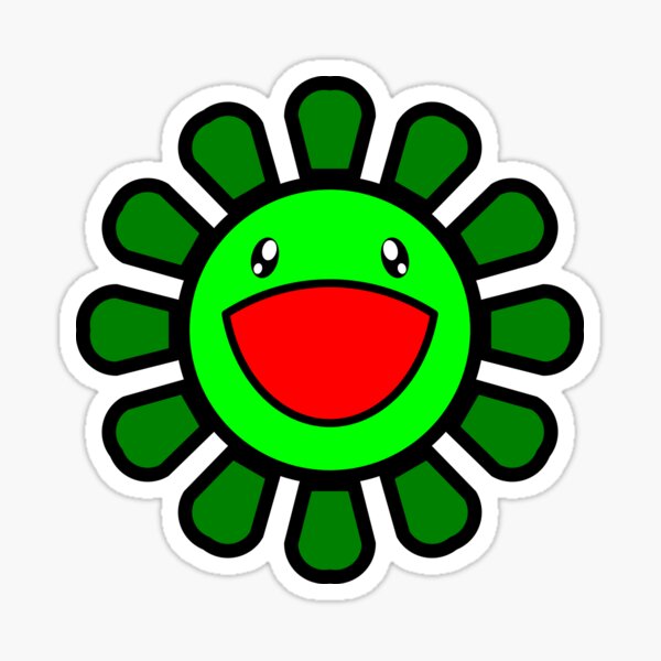 Takashi Murakami inspired Covid19 Sticker