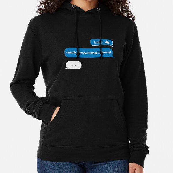 Like A Hastily Donned Perhaps Crossword Lightweight Hoodie