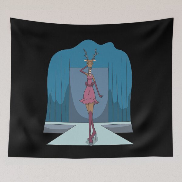 Item preview, Reindeer on the catwalk designed and sold by Monkey Ful.