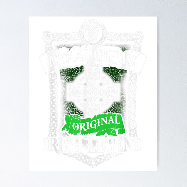 Item preview, McLaughlin Original Irish Legend Irish Name St. Patrick's T-Shirt designed and sold by Brianconner.