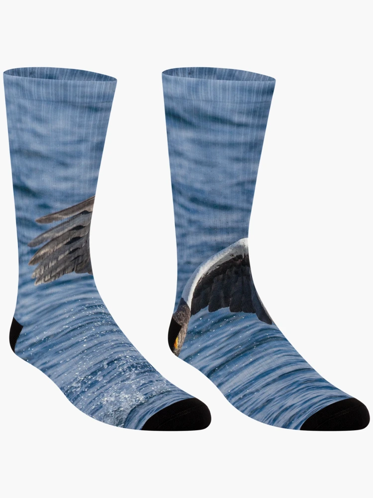 Thumbnail 3 of 5, Socks, Eagle Catching Fish In Ocean designed and sold by JTS STORE.