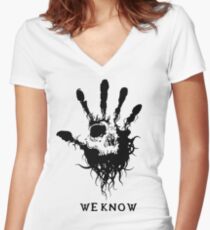Dark Brotherhood Women's Fitted V-Neck T-Shirt