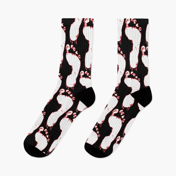 Item preview, Red footprint running - red dripping effect (Red January). Red Dark mode. designed and sold by Deegital18.