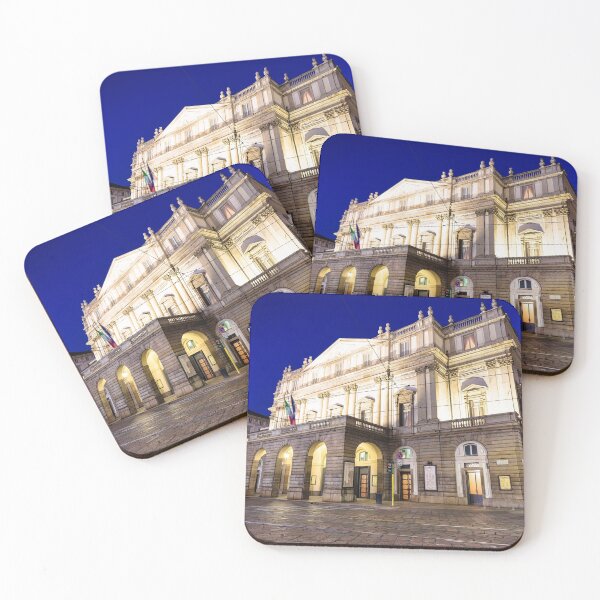 Item preview, Theatre La Scala in Milan, Italy, by night. One of the most famous Italian buildings - 1778.  designed and sold by Paolo Modena Photography    -   Fine Italian Art.