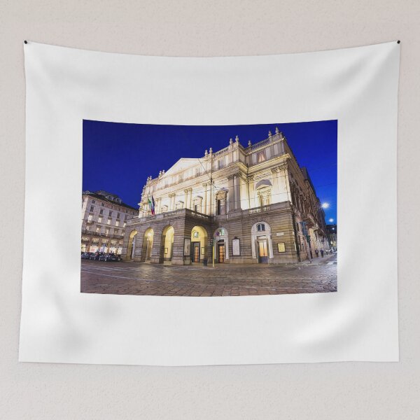Item preview, Theatre La Scala in Milan, Italy, by night. One of the most famous Italian buildings - 1778.  designed and sold by Paolo Modena Photography    -   Fine Italian Art.