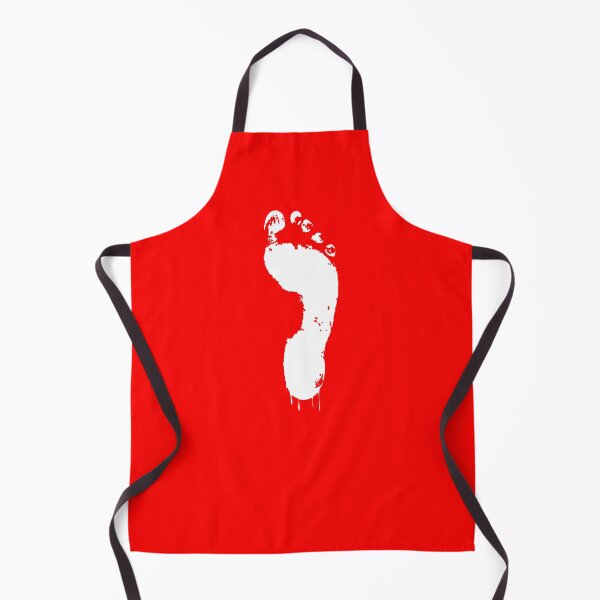 Item preview, Red footprint running - red dripping effect (Red January). Dark red mode. designed and sold by Deegital18.