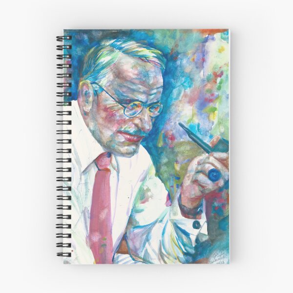 Item preview, CARL JUNG - watercolor portrait .11 designed and sold by lautir.