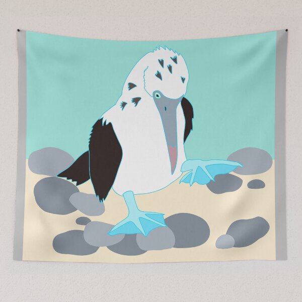 Item preview, Blue footed booby pastel designed and sold by orangerinka.