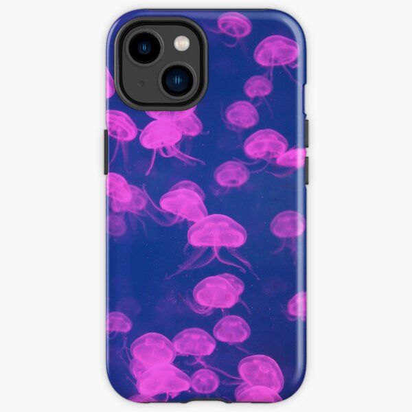 Neon Pink Jellyfish iPhone Tough Case