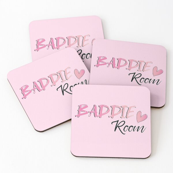 Item preview, Baddie Room - Pink and Black Text designed and sold by TheMajesticGoat.