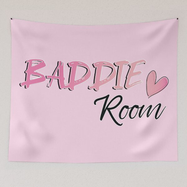 Item preview, Baddie Room - Pink and Black Text designed and sold by TheMajesticGoat.
