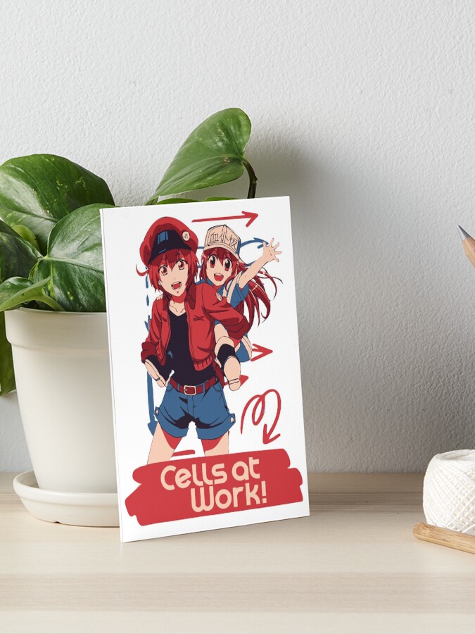 Hataraku Saibou - Cells At Work Art Board Print for Sale by CherylKato