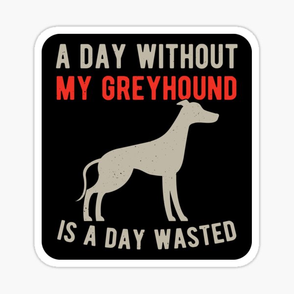 "Greyhound Dog" Sticker for Sale by artworkbyrihen Redbubble