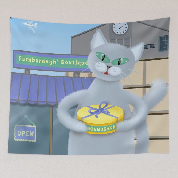 Item preview, Cat's shopping  - Cartoon Art designed and sold by Julia Rudens.