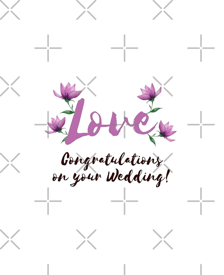 LOVE Congratulations on your Wedding! - Wedding Messages iPad Case & Skin  for Sale by happyshopg