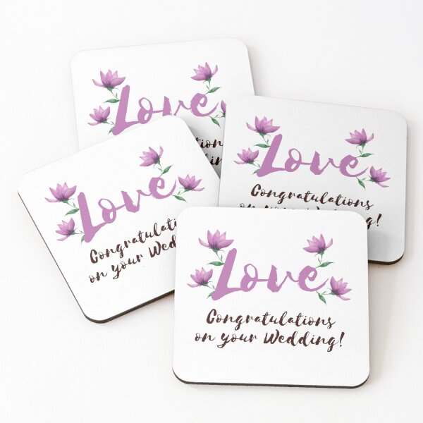 Item preview, LOVE Congratulations on your Wedding!  - Wedding Messages designed and sold by happyshopg.