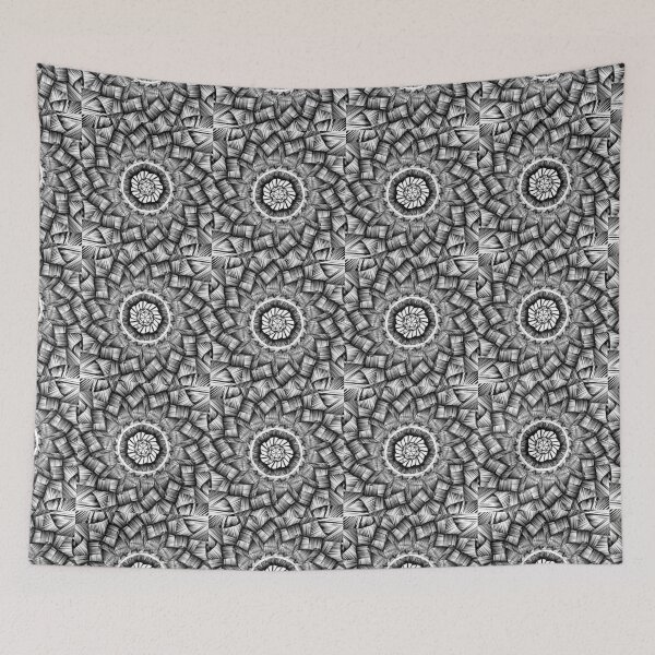 Item preview, A mandala with unique Texture designed and sold by threelll3.