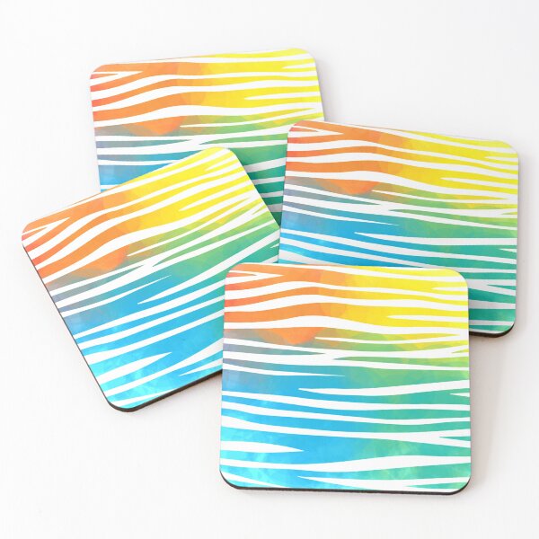 Item preview, Colorful Zebra Stripes (Red, Green, Blue and Yellow) designed and sold by TSlayerMerch.