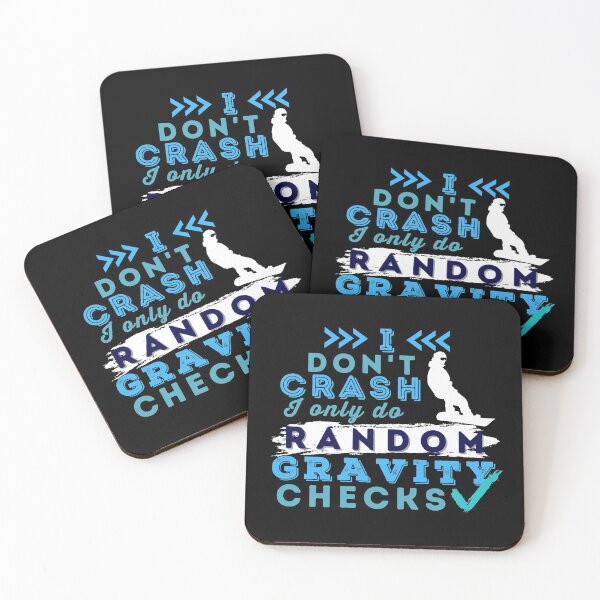 Item preview, I Don't Crash I Do Random Gravity Checks Snowboarding designed and sold by Hoiho Adventure Shirts.