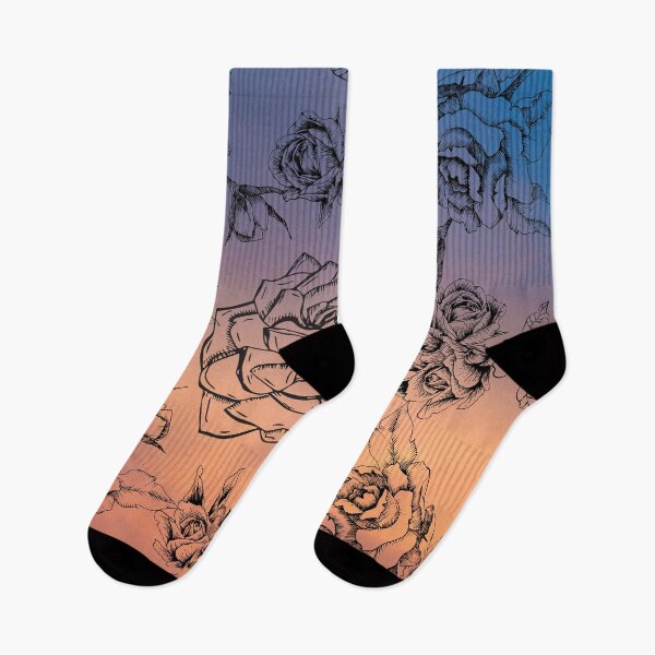 Item preview, Roses Pattern with Sunset Background designed and sold by mariagram17.
