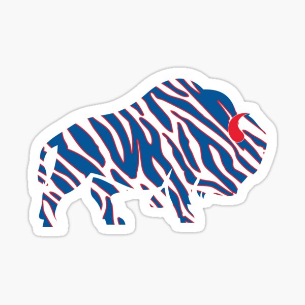 Zubaz Standing Buffalo - Buffalo Bills - Sticker