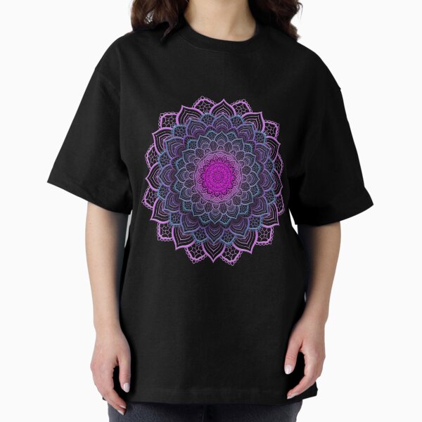 Flower Mandala Oversized T-Shirt