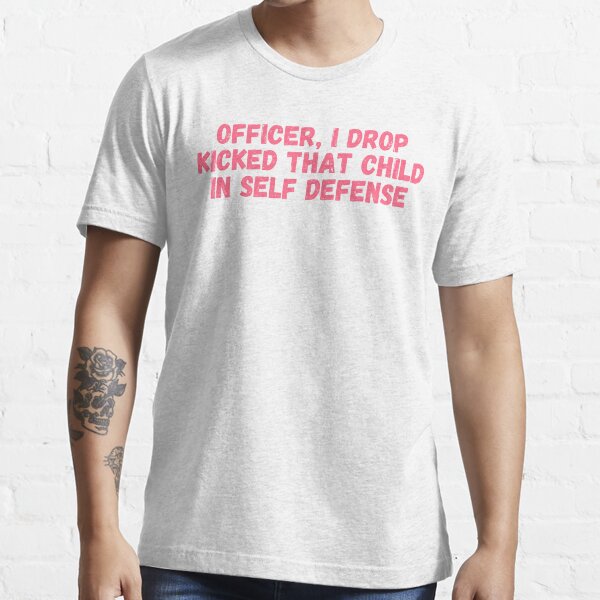 Officer I drop kicked that child In self defense, technoblade funny quote Essential T-Shirt