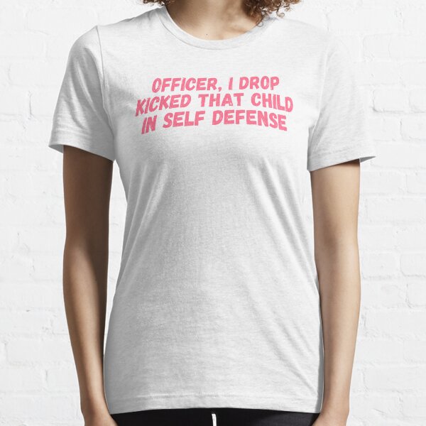 Officer I drop kicked that child In self defense, technoblade funny quote Essential T-Shirt