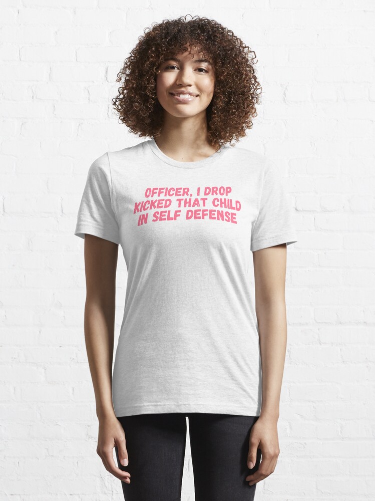 Alternate view of Officer I drop kicked that child In self defense, technoblade funny quote Essential T-Shirt
